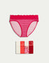 Marks & Spencer "5pk Cotton Rich Printed High Leg Knickers"